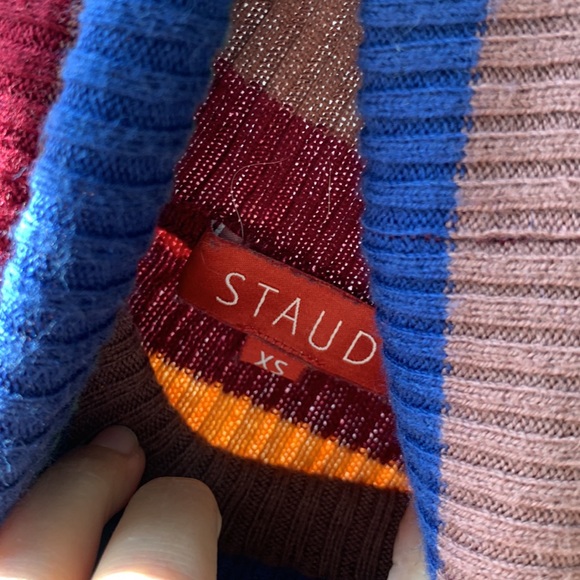 Staud stripe turtleneck sweater - Picture 2 of 3